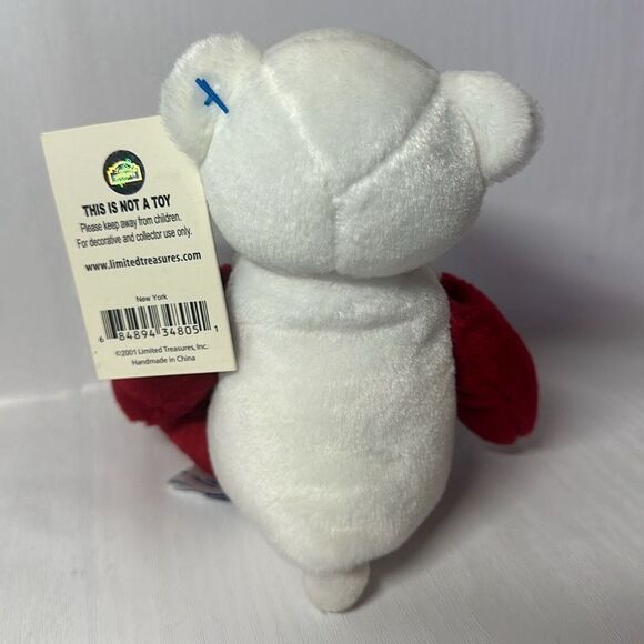 Vintage Collectible Limited Treasures Plush Coin Bear New York State Quarter - Picture 7 of 8